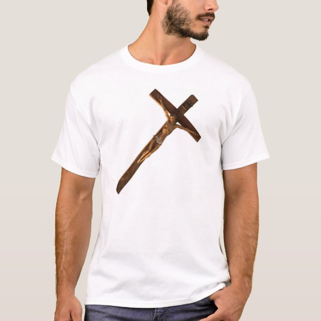 Wooden Crucifix Tee (Front)
