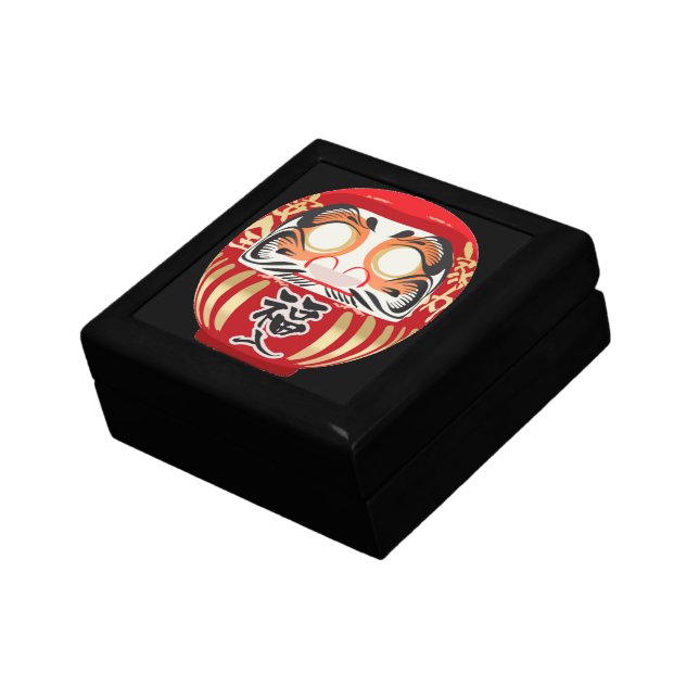 Wooden Daruma Doll Jewelry Box (Side)