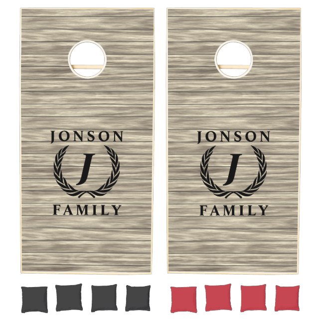 Wooden Design Cornhole Set (Set)