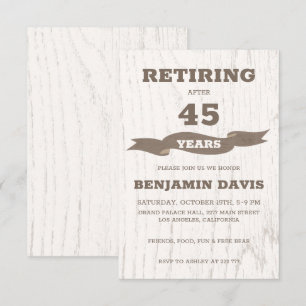 Wooden Design Invitation