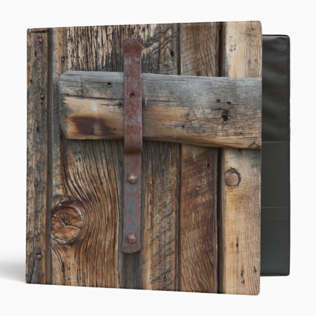 Wooden door close-up, California 3 Ring Binder (Front/Inside)