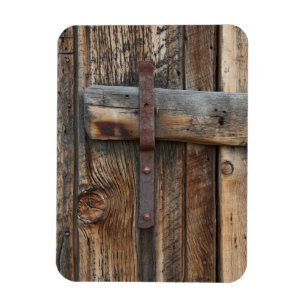 Wooden door close-up, California Magnet