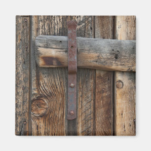 Wooden door close-up, California Magnet