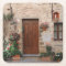 Wooden Door Tuscany Italy Personalized