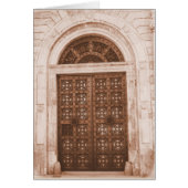 Wooden Doors in the Old Quarter Barcelona, Spain (Front)
