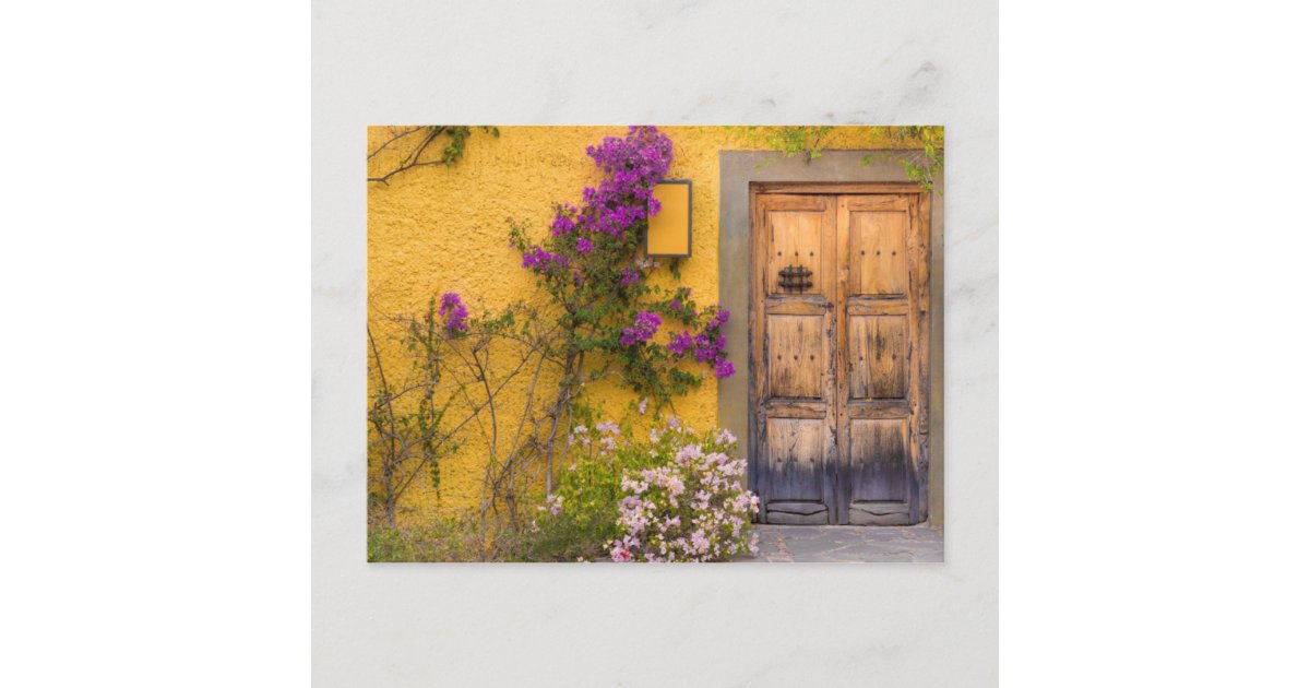 Wooden doorway postcard | Zazzle