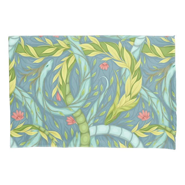 Wooden dragons  pillow case (Front)