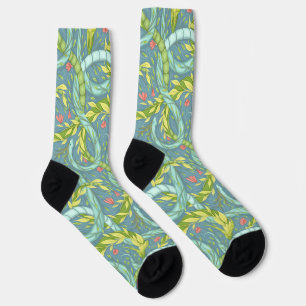 Wooden dragons socks