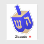 Wooden Dreidel Sticker<br><div class="desc">4” x 4” custom-cut vinyl sticker with an image of a wooden dreidel. A dreidel is a four-sided spinning top, played during the Jewish holiday of Hanukkah. Each side of the dreidel bears a letter of the Hebrew alphabet. See the entire Hanukkah Sticker collection under the CARDS & STICKERS category...</div>