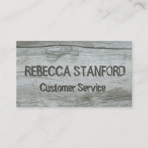 Wooden Driftwood Background Business Card
