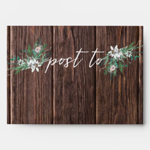 Wooden envelope effect to match