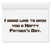 Wooden Father's Day Cards (Inside Horizontal (Bottom))