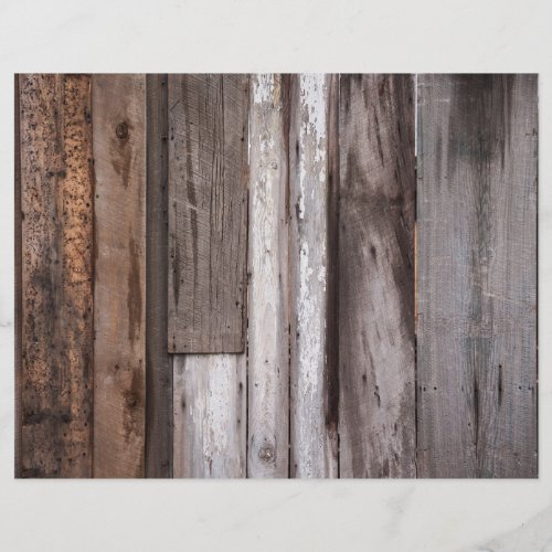 Wooden Fence Background Flyer