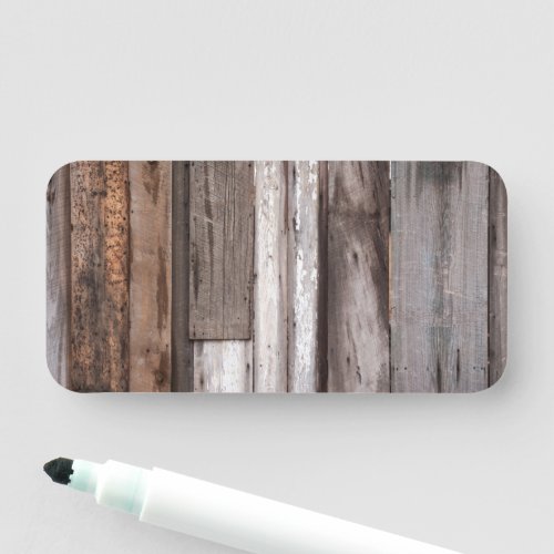 Wooden Fence Background Name Tag
