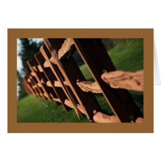 Wooden Fence Cards