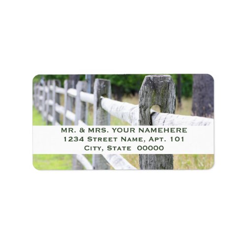 Wooden Fence Labels