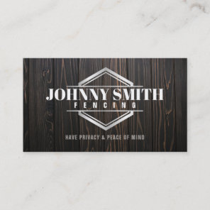 Wooden Fence Slogans Business Cards