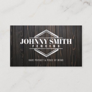 Wooden Fence Slogans Business Cards by MsRenny at Zazzle