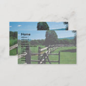 Wooden fence, Vermont, U.S.A. Business Card (Front/Back)