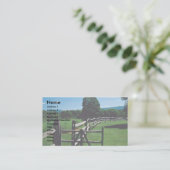 Wooden fence, Vermont, U.S.A. Business Card (Standing Front)