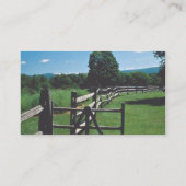 Wooden fence, Vermont, U.S.A. Business Card (Back)