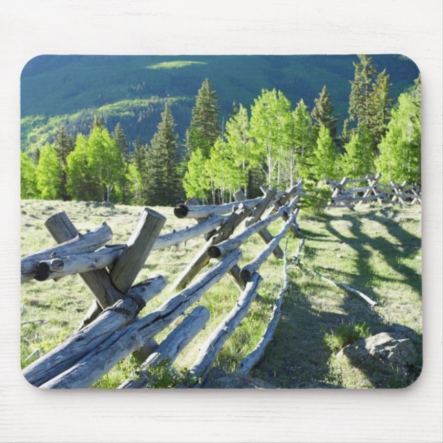 Wooden Fenceline Mouse Pad (Front)