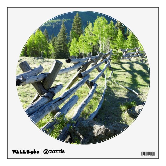 Wooden Fenceline Wall Sticker (Front)