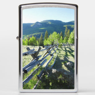 Wooden Fenceline Zippo Lighter