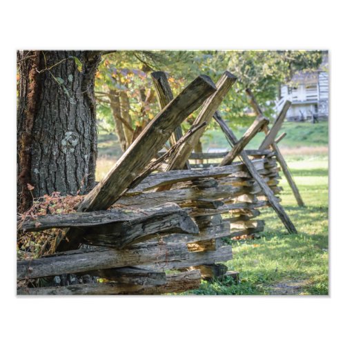 Wooden Fences in Harpers Ferry Photo Print