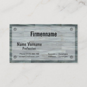 wooden floor business card