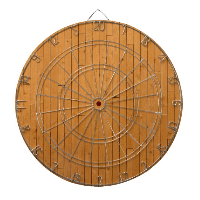 Wooden Floorboards Dart Board (Front)