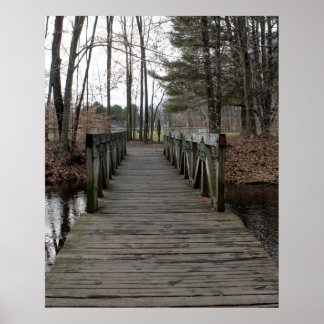Wooden Footbridge Poster
