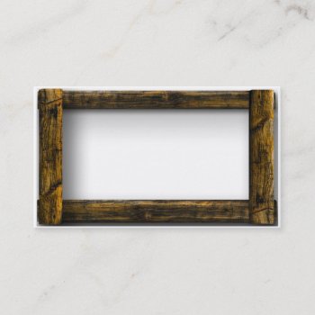 Wooden Frame Business Card by atlanticdreams at Zazzle