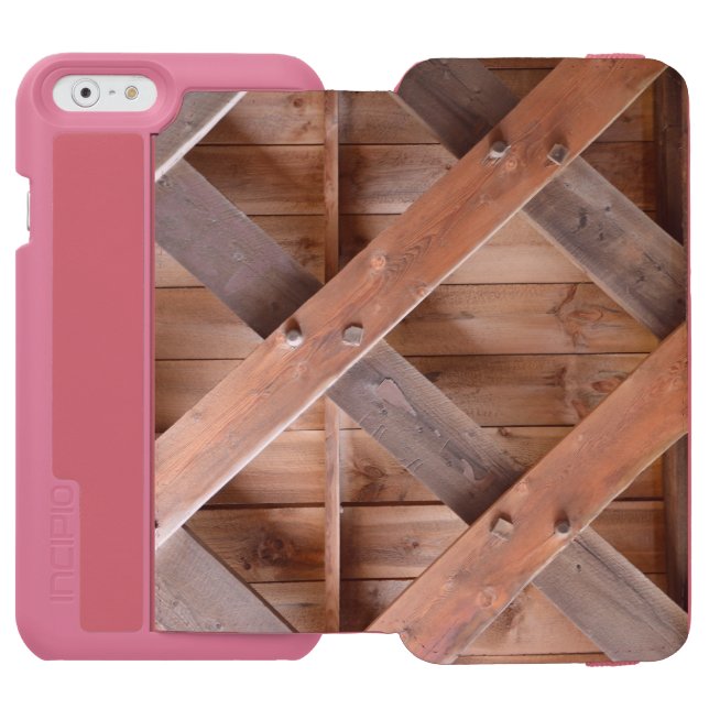 Wooden Frame Cell Phone Case (Folio Open)