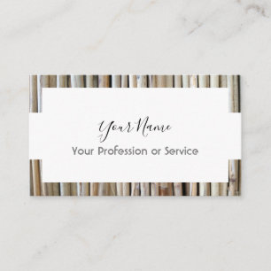 Wooden frame design for interior services! busines business card