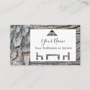 Wooden frame for interior design and furniture! business card