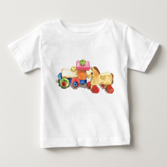 Wooden friends baby T-Shirt (Front)