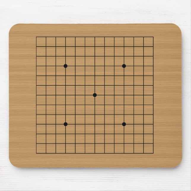 Wooden Go Board 13x13 Mouse Pad (Front)