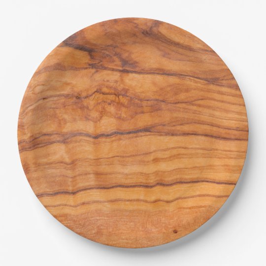 Wooden Grain Paper Plate