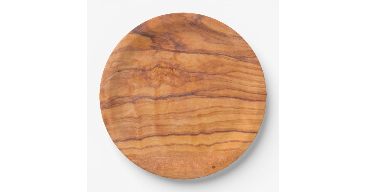 Wooden Grain Paper Plate