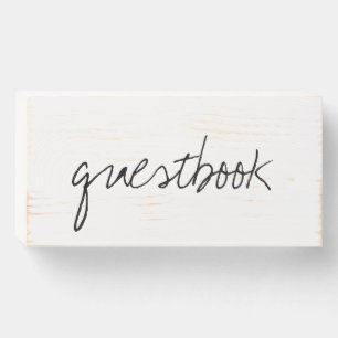 Wooden Guestbook Sign