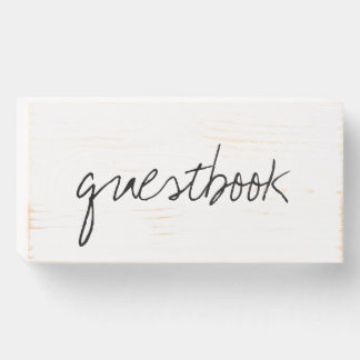 Wooden Guestbook Sign