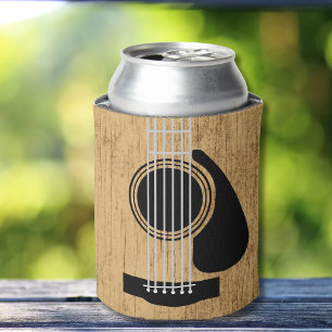 Wooden Guitar Can Cooler