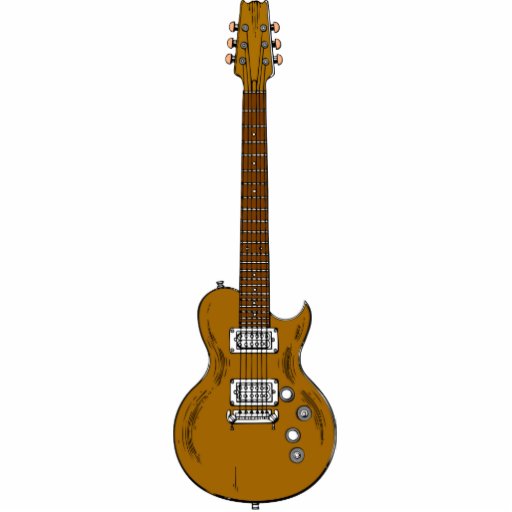 Wooden Guitar Cutout | Zazzle