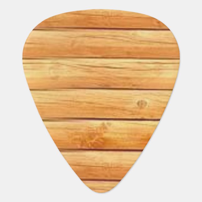 Wooden Guitar Pick (Front)