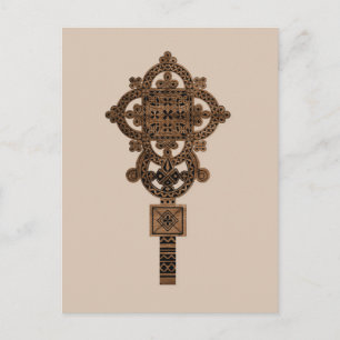 Wooden Hand Cross  Postcard