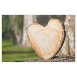 wooden heart fabric