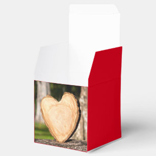 wooden heart favor boxes