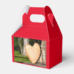 wooden heart favor boxes