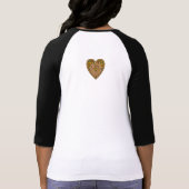 Wooden Heart In Bloom T-Shirt (Back)